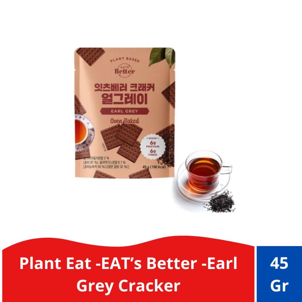 

Plant Eat- Eat's Better - Earl Grey Cracker -Krekers Rasa Earl Grey (Earl Grey Cracker)