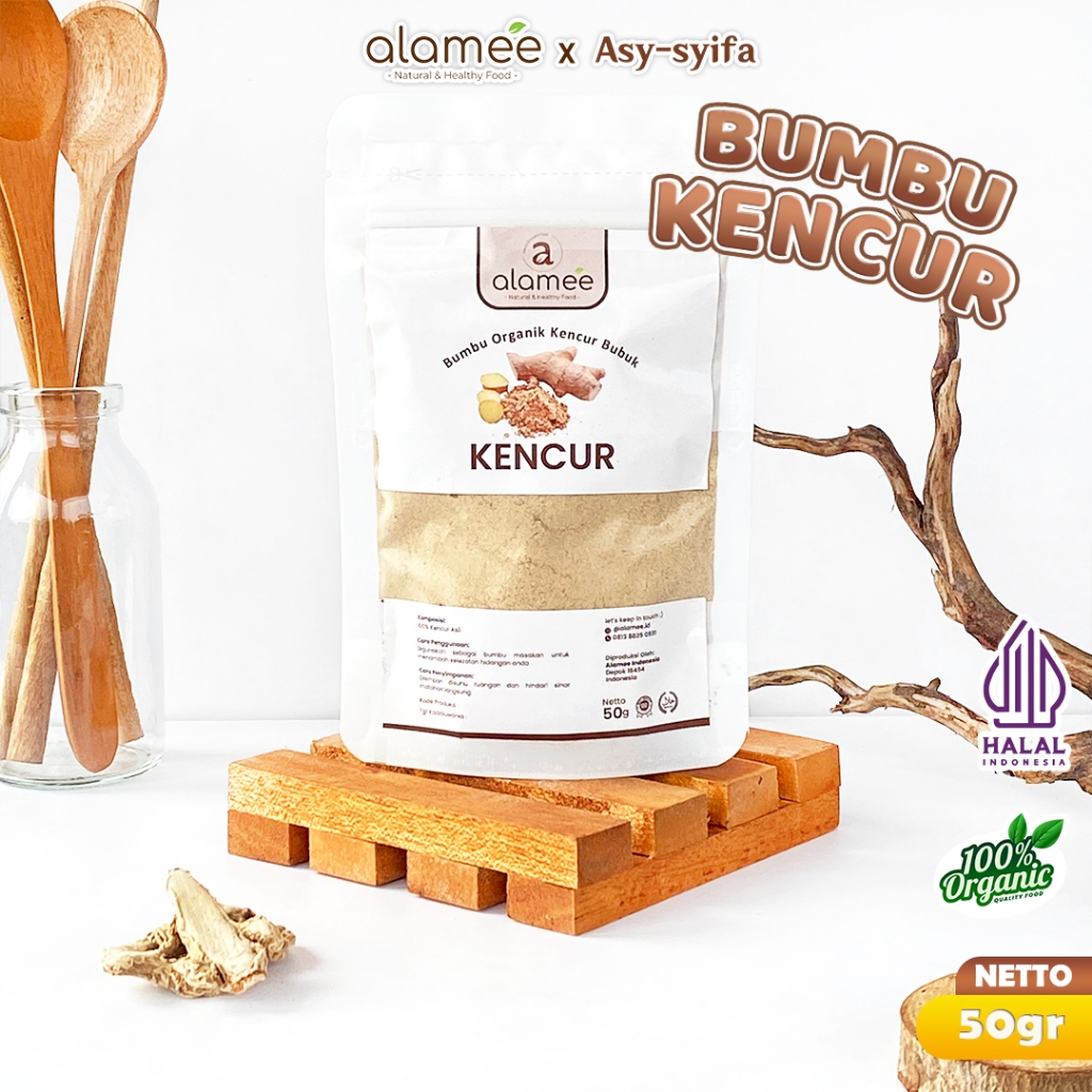 

ALAMEE Kencur Bubuk Bumbu Dapur Organik Murni Asli Tanpa Campuran Seasoning Powder Spice 50g