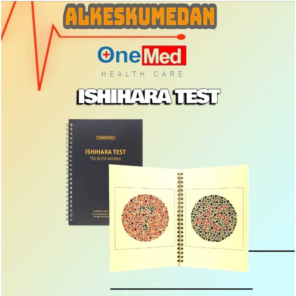 BUKU ISHIHARA 14 PLATE ONEMED/BUKU TES BUTA WARNA ISHIHARA TES ONEMED