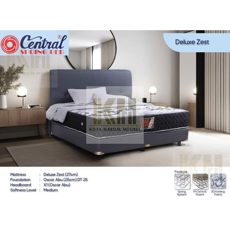 kasur springbed spring bed central deluxe 90x200 100x200 120x200 160x200 180x200 200x200 200x90 200x