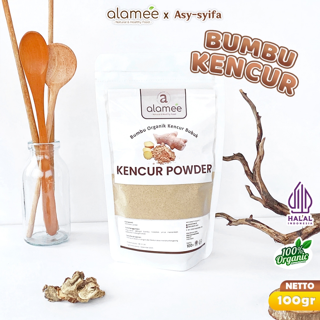 

ALAMEE Kencur Bubuk Bumbu Dapur Organik Murni Asli Tanpa Campuran Seasoning Powder Spice 100g