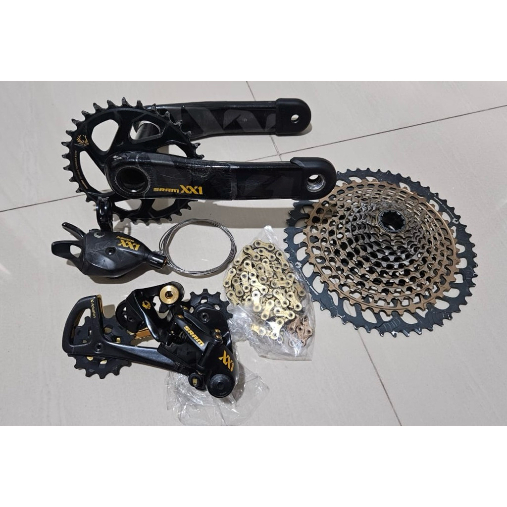 Groupset Sram XX1 Gold 12 Speed rd shifter crank sprocket rantai murah