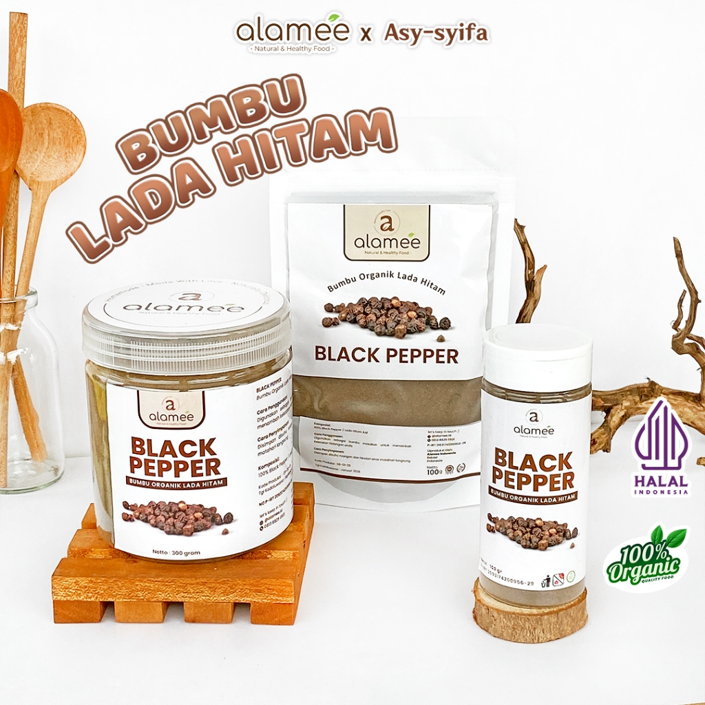 

Lada Hitam Bubuk Black Pepper Powder Merica Ground Rimpang Rempah Murni Asli Tanpa Campuran 50 Gr