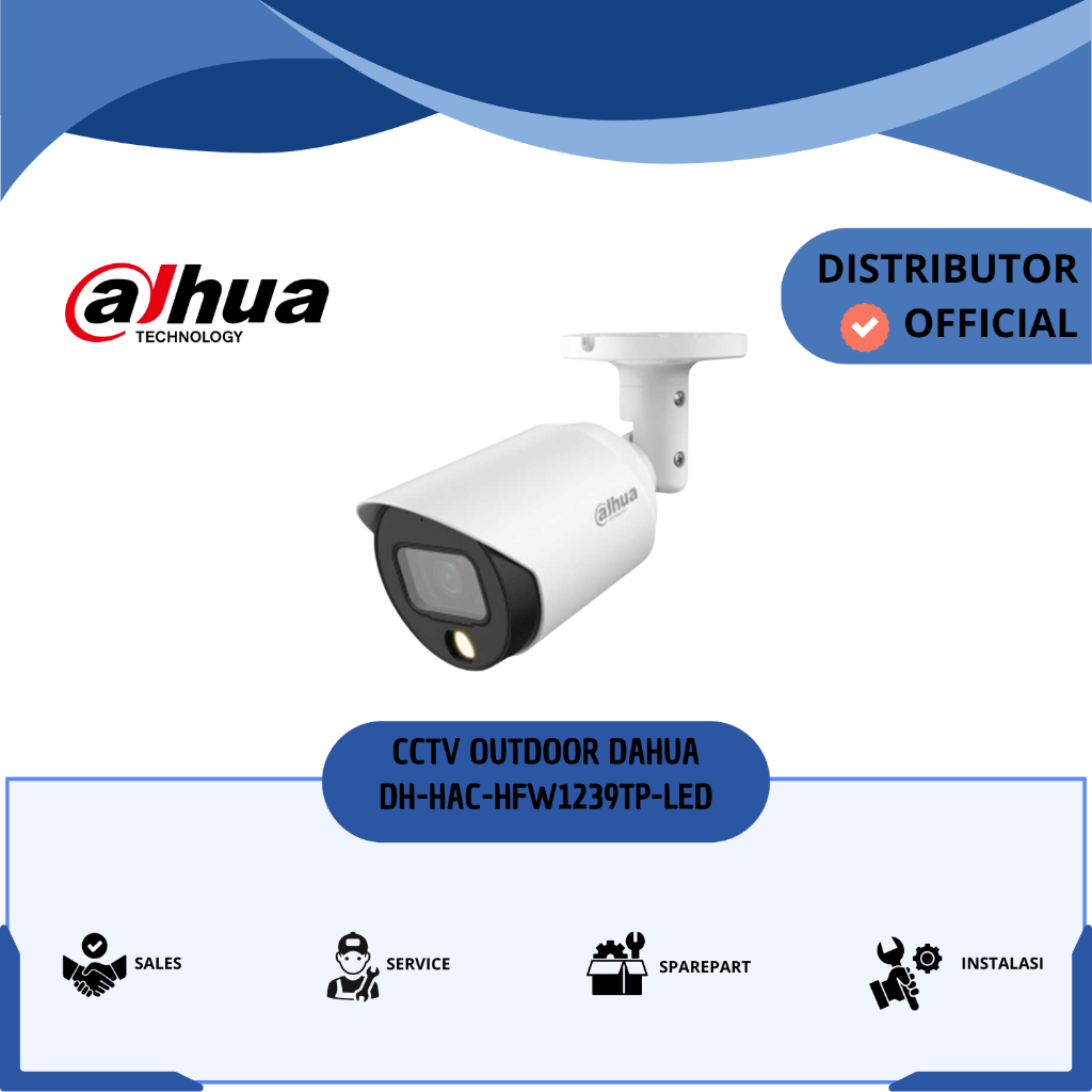 DAHUA DH-HAC-HFW1239TP-LED CCTV OUTDOOR FULL COLOR