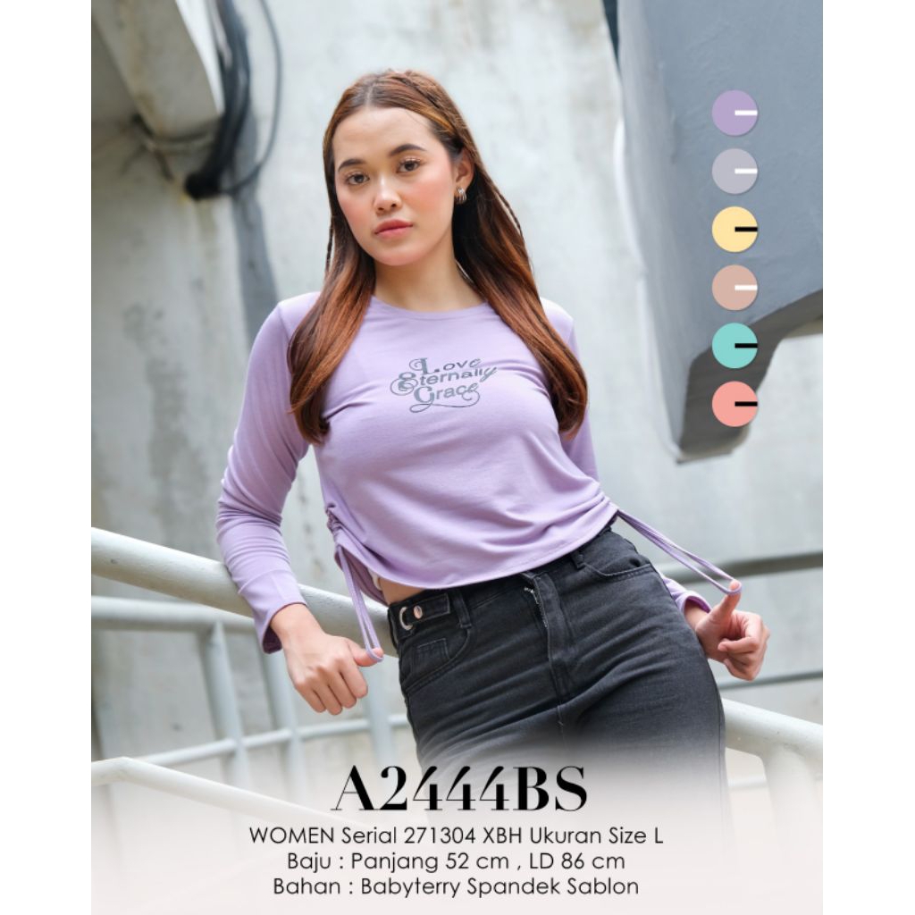 KAOS LEMONE LENGAN PANJANG BABYTERRY SPANDEK