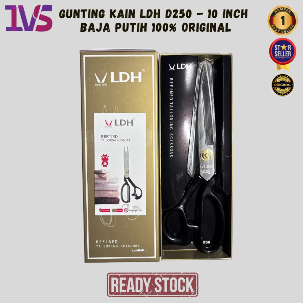 

Gunting Kain LDH D250 - 10 Inch - Baja Putih - 100% Original