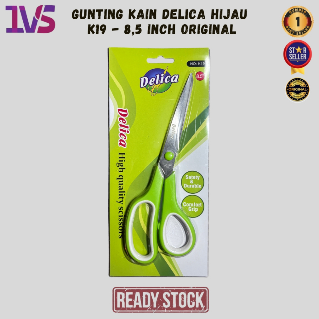 

Gunting Kain Delica Hijau K19/8,5 Inch Original Product