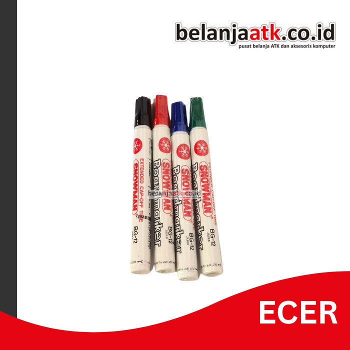 

[ECER] Spidol Whiteboard/Papan Tulis Snowman BG-12