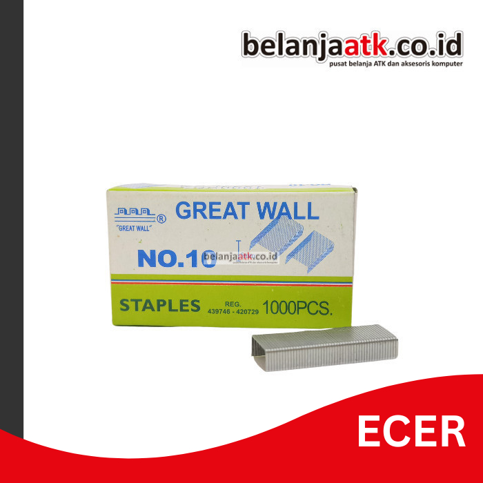 

[ECER] Isi Staples Sedang Great Wall No. 10 (Refill/Isi Ulang)