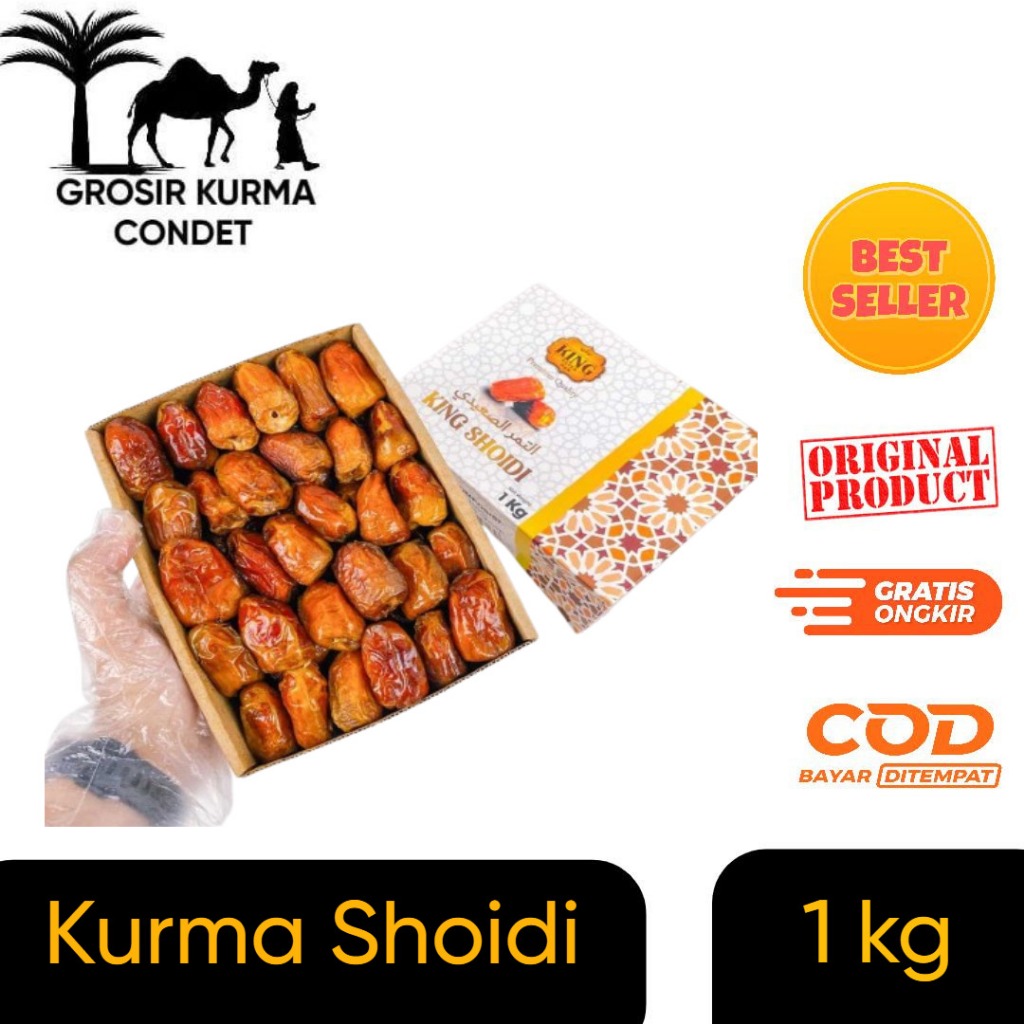 

King Dates Shoidi Premium Kurma Ruthob Mesir 1KG High Quality
