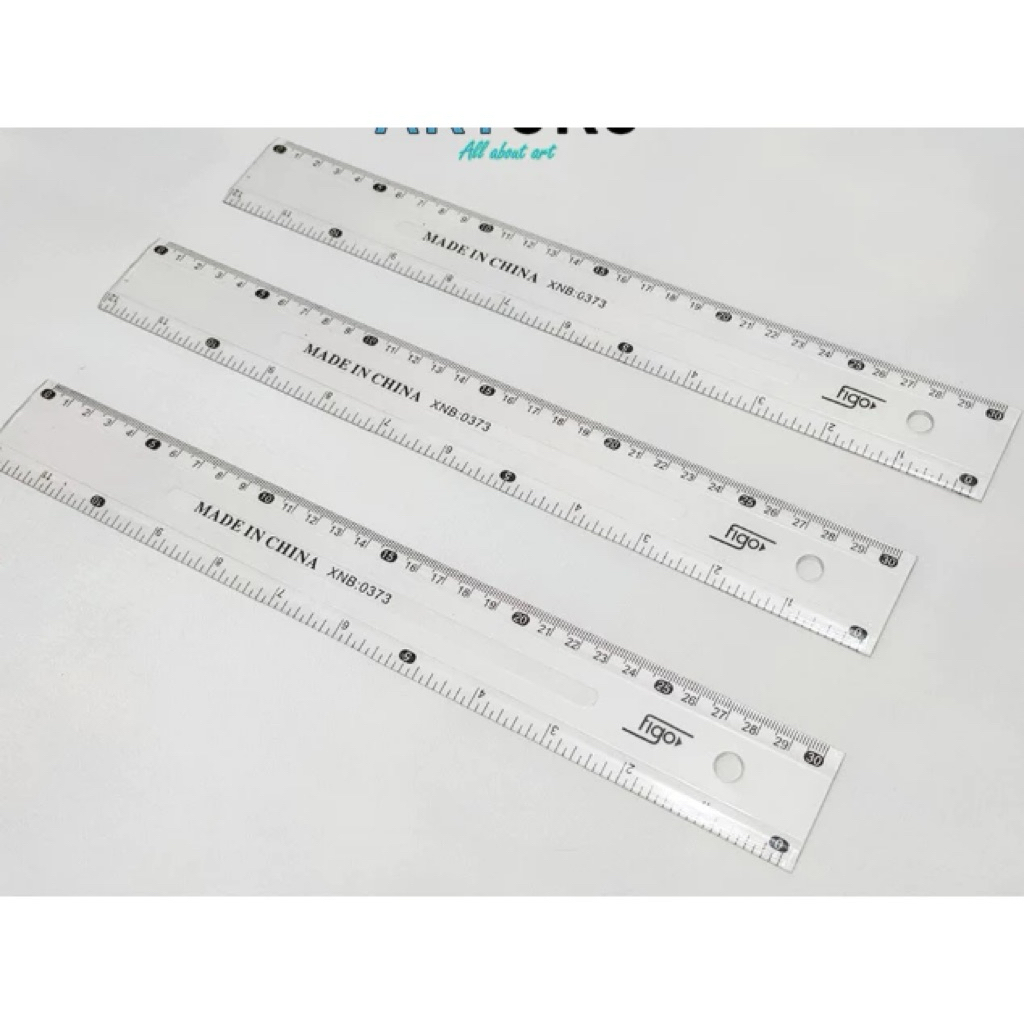 

Penggaris Plastik Transparan/ Mistar Plastik 30cm Best Quality