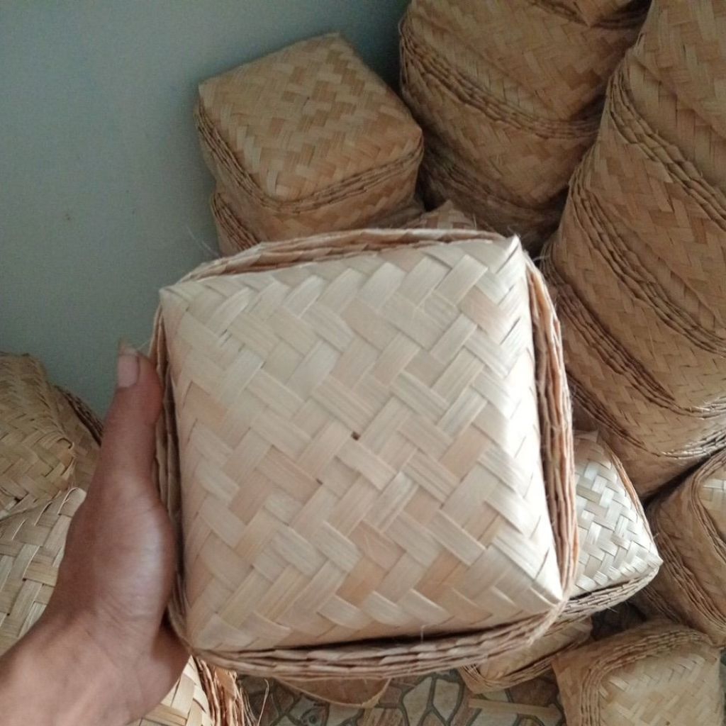 besek bambu 15x15 besek daging dll