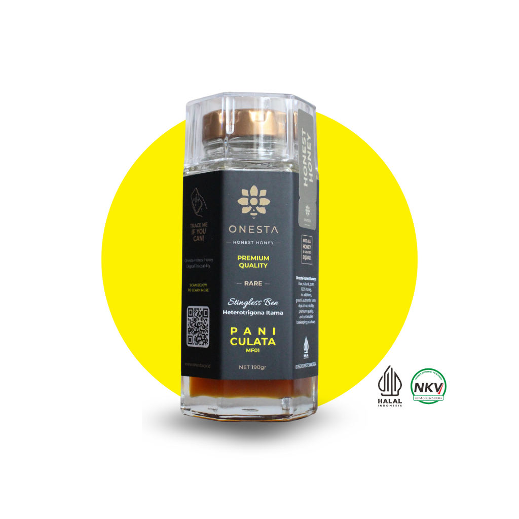 

PANICULATA MF01 | Madu asli pure raw 100% tanpa campuran - Onesta Honest Honey Jar 190gr