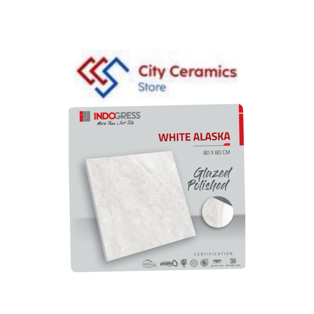 INDOGRESS WHITE ALASKA 80x80