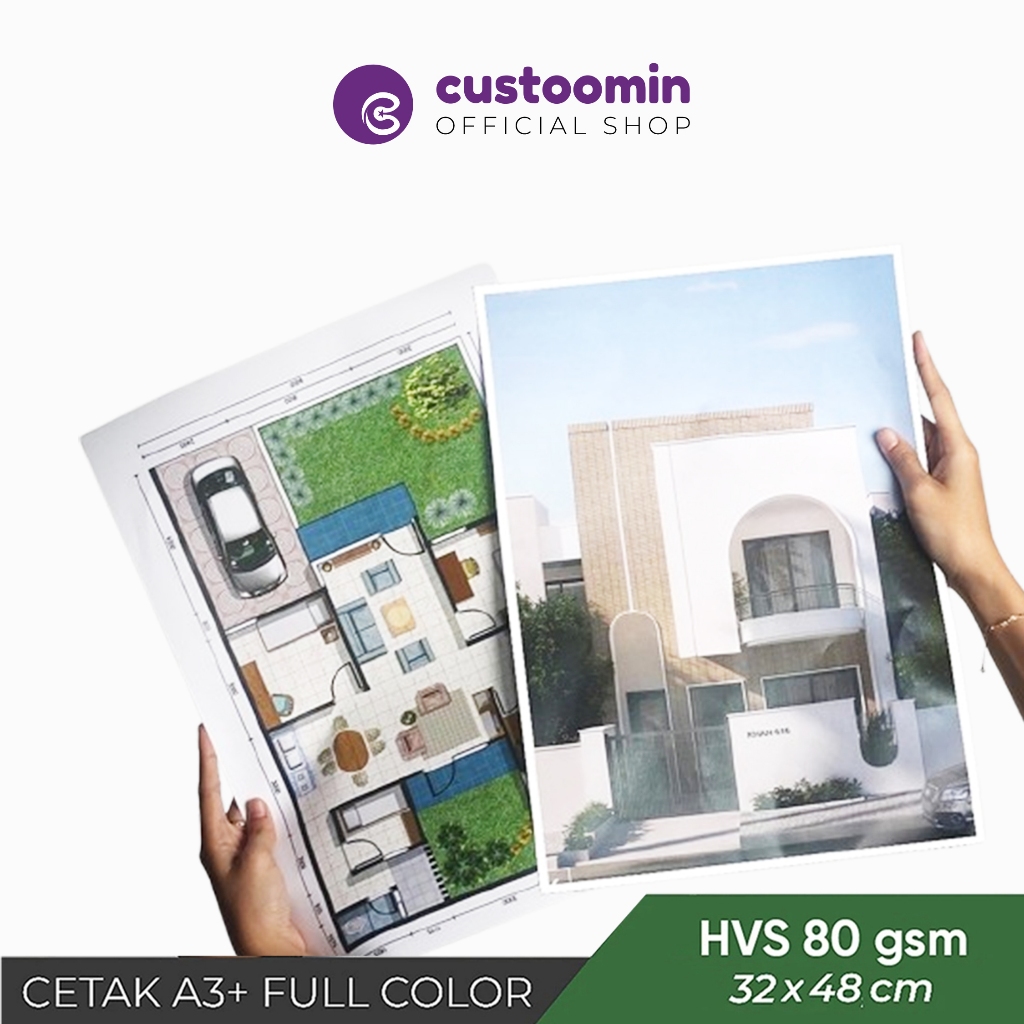 

Cetak A3+ (32x48 cm) #HVS 80 gsm - Cetak Full Colour - Custom | Custoom.in