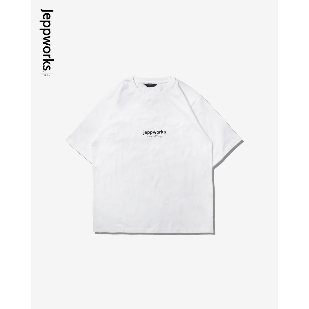 Jeppworks Tshirt Kaos Short Sleeve 20s - Putih Netral