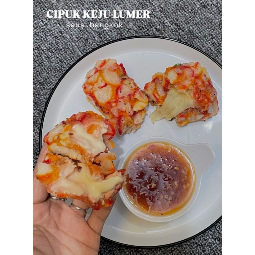 

CIPUK ACI KERUPUK KEJU MOLOR MOZARELLA/CHEESEMELTS SAUS BANGKOK NEW