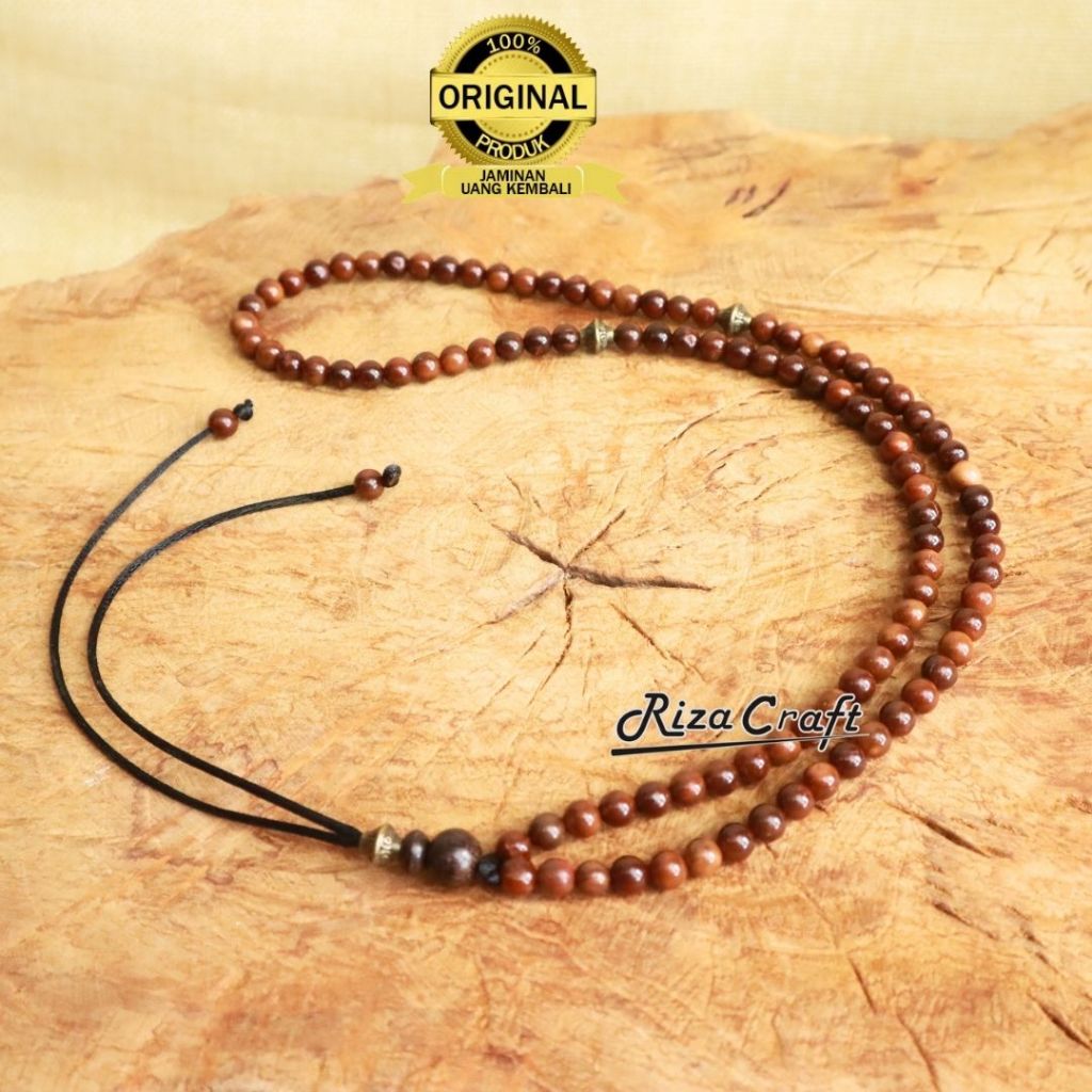 Rizacraft Kalung Tasbih Pria Wanita Keren Kayu Kokka Kaokah Kaukah Kokah Kecil ASLI Original 100% Ku