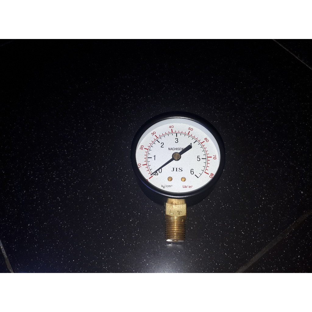Nachiseiki Pressure gauge JIS Type-A Dial 2-1/2"