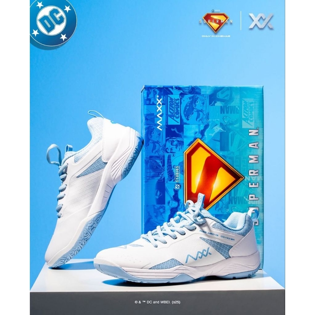 Sepatu Badminton MAXX MLBS02 White Sky Blue
