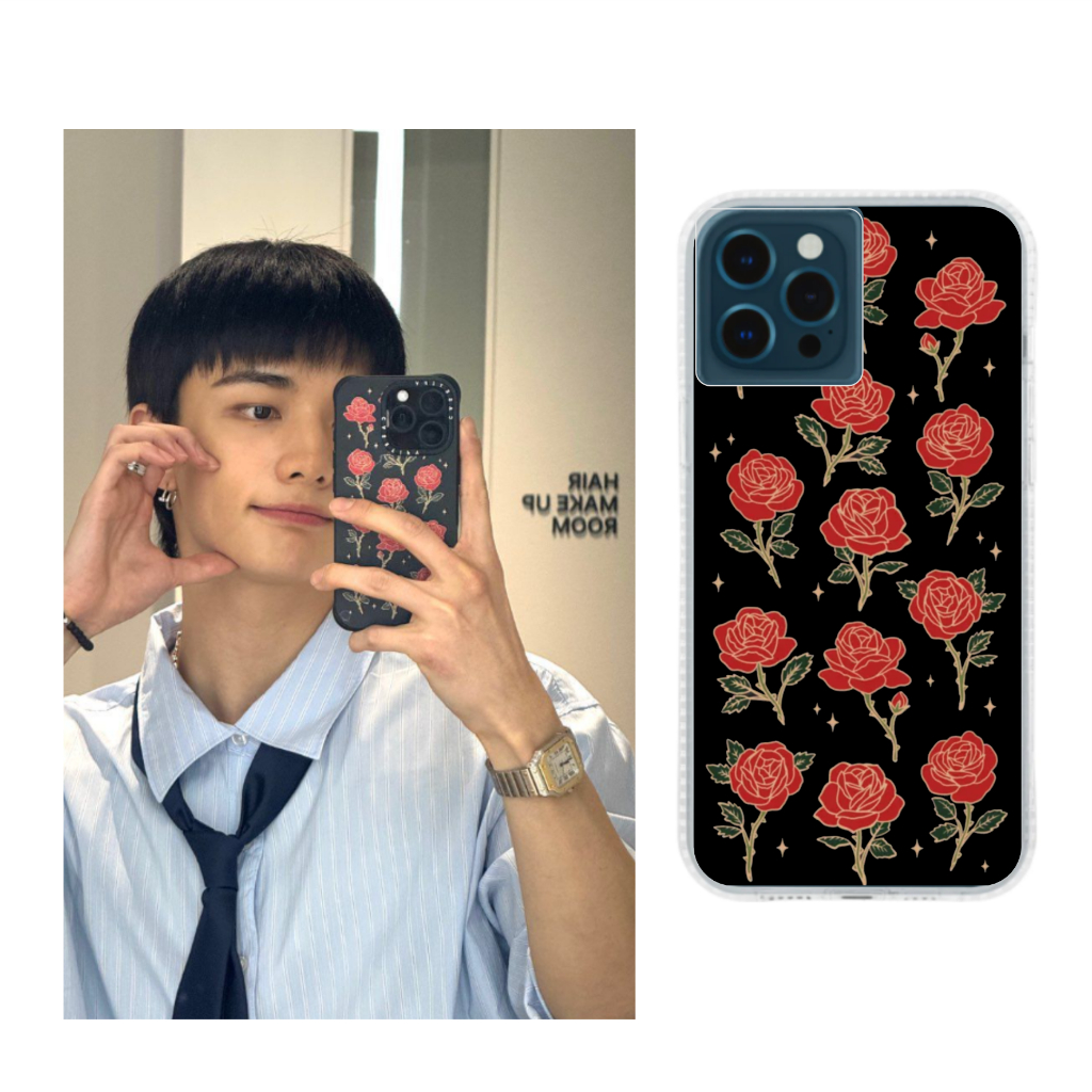 Stray Kids Hyunjin rose flower custom phone case hp straykids