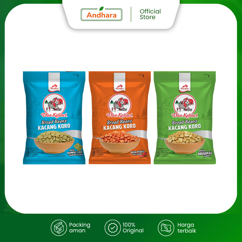 

Dua Kelinci Kacang Koro Aneka Rasa 60gr