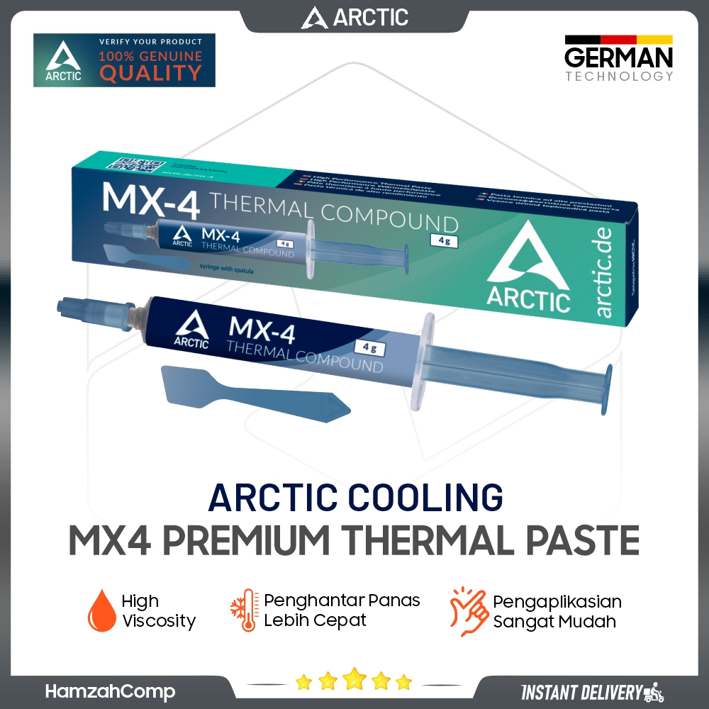 Thermal Paste ARCTIC MX-4 (4 Gram) - MX4 Performance Pasta Prosesor Suntik / MX4 Thermal Paste