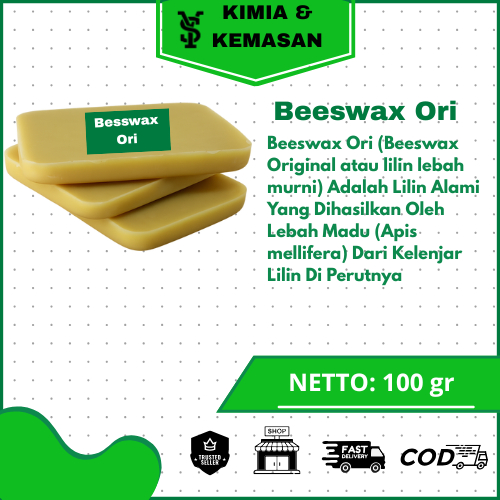 

Beeswax Ori (100gr) / Malam Lebah / Cera Flava / Lilin madu murni