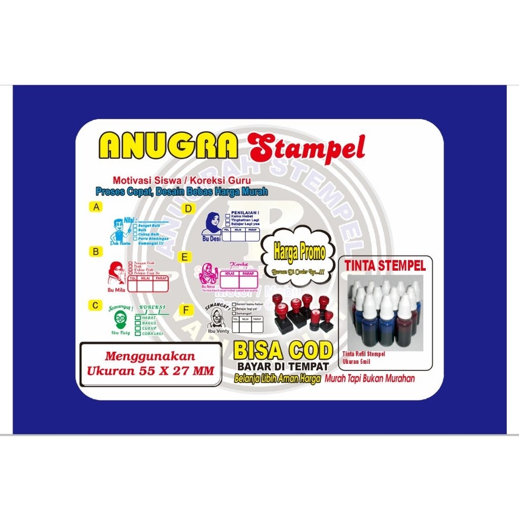 

Stempel Penilaian Guru Otomatis Siap Pakai Custom Foto dan Nama