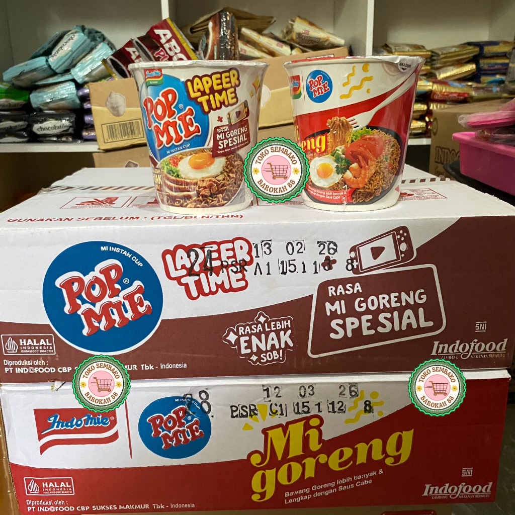 

Pop Mie Lapeer Time / Pop Mie Besar 1 Dus 12 Cups All Variant 80gr