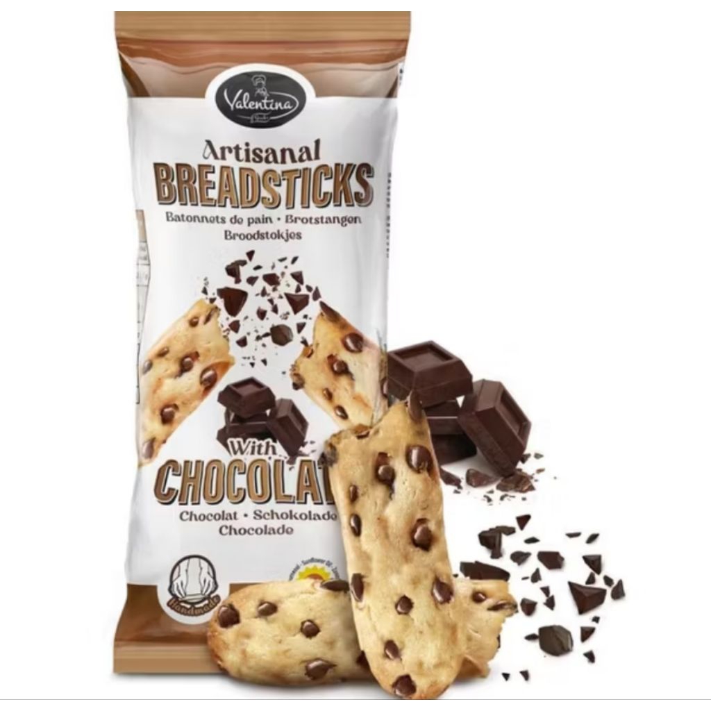 

PROMO VALENTINA ARTISANAL BREADSTICK ROTI BAGELEN CHEESE/COKLAT 90GR