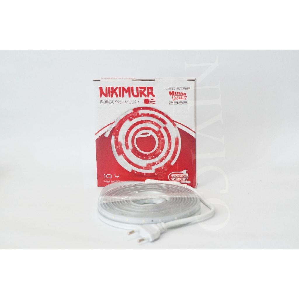 LAMPU LED STRIP NIKIMURA 2835 10Y 48 SMD [MERAH PUTIH][RGB RED GREEN BLUE]