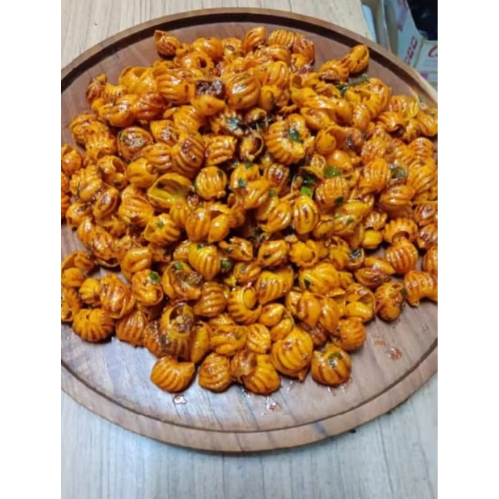 

Makaroni kerang 500grm pedas daun jeruk BumBu melimpah