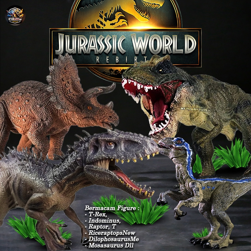 Figure Jurassic World Rebirth Park Dinosaurus T-Rex Brachiosaurus Raptor Not Hammond Collection