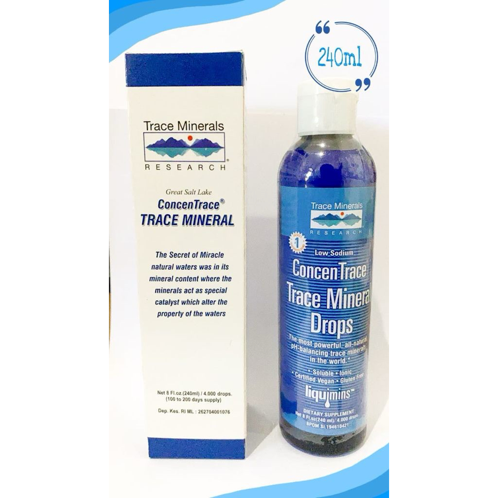 

Trace Mineral Cmd ( concetrace mineral drops) Harga Trace Mineral Cmd ( concetrace mineral drops) Cmd 240ml/4000drop