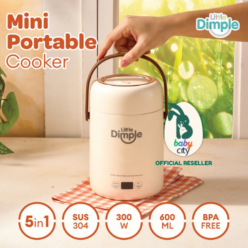 Little Dimple Mini Portable Cooker - Alat Masak Mpasi - Rice Cooker
