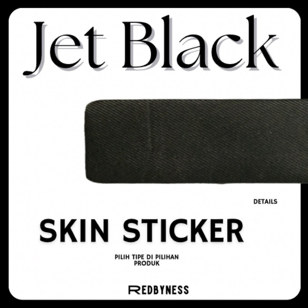 

REDBYNESS| Skin Sticker Jet Black Series