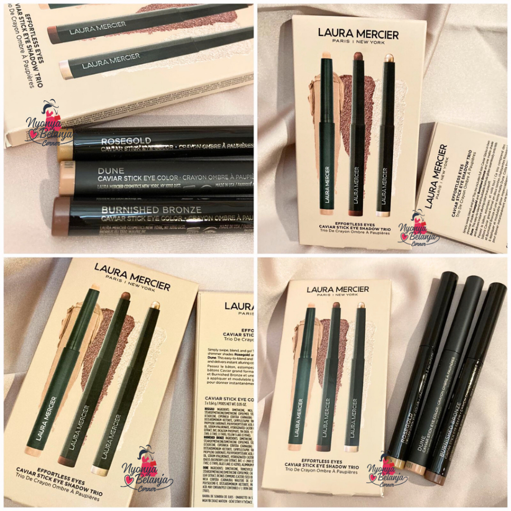 LM Laura M Effortless Eyes Caviar Stick Eye Shadow Trio