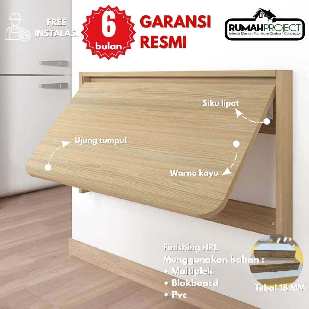 MEJA LIPAT MINIMALIS DINDING | MEJA LIPAT | MEJA LIPAT DINDING