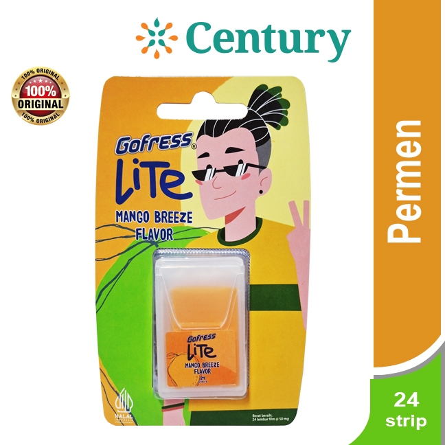 

GOFRESS LITE MANGO BREEZE ISI 24 PERMEN /MAKANAN / PERMEN PELEGA TENGGOROKAN/PERMEN