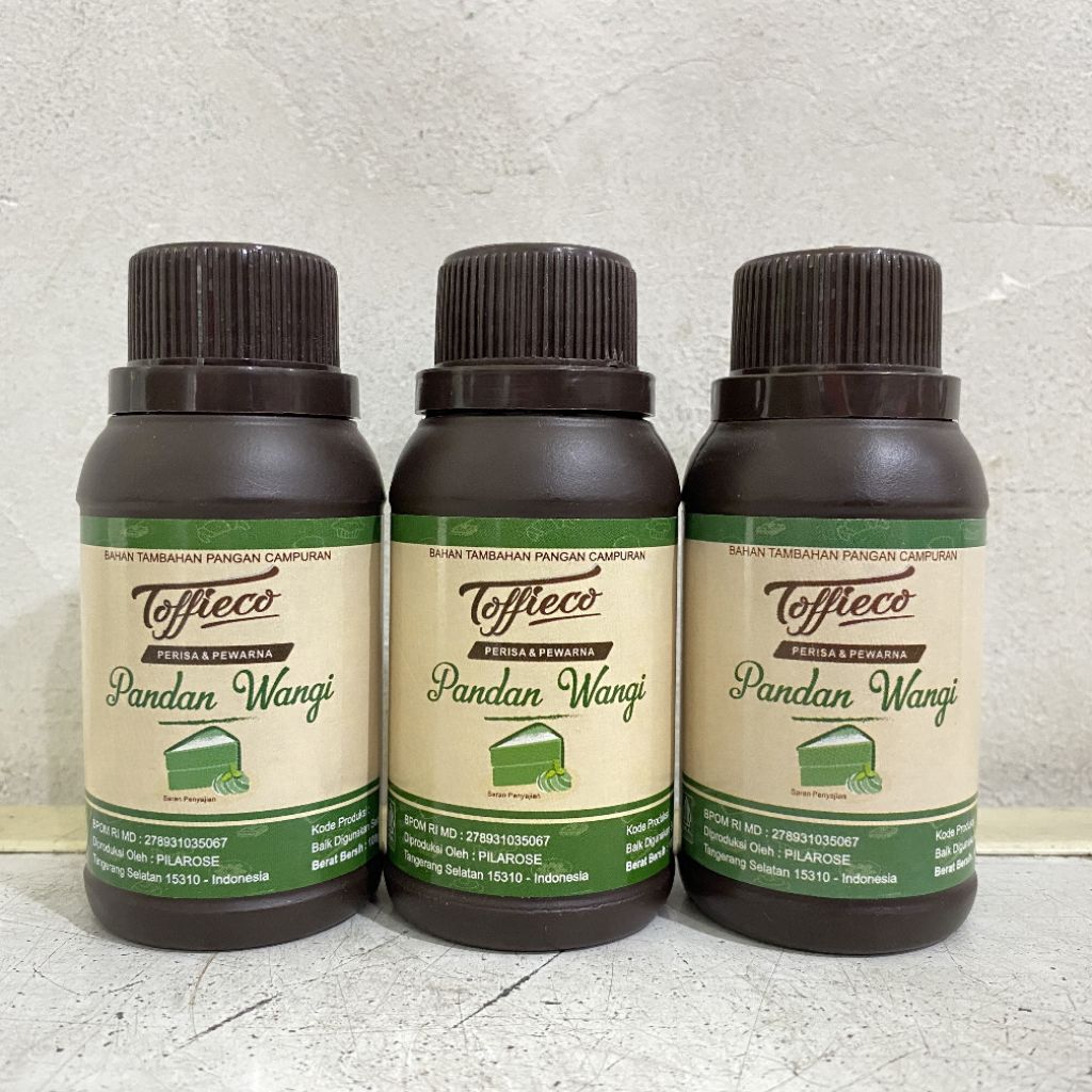 

Toffieco perisa PANDAN WANGI dan pewarna 100 ml | perisa pandan wangi | toffieco pandan wangi