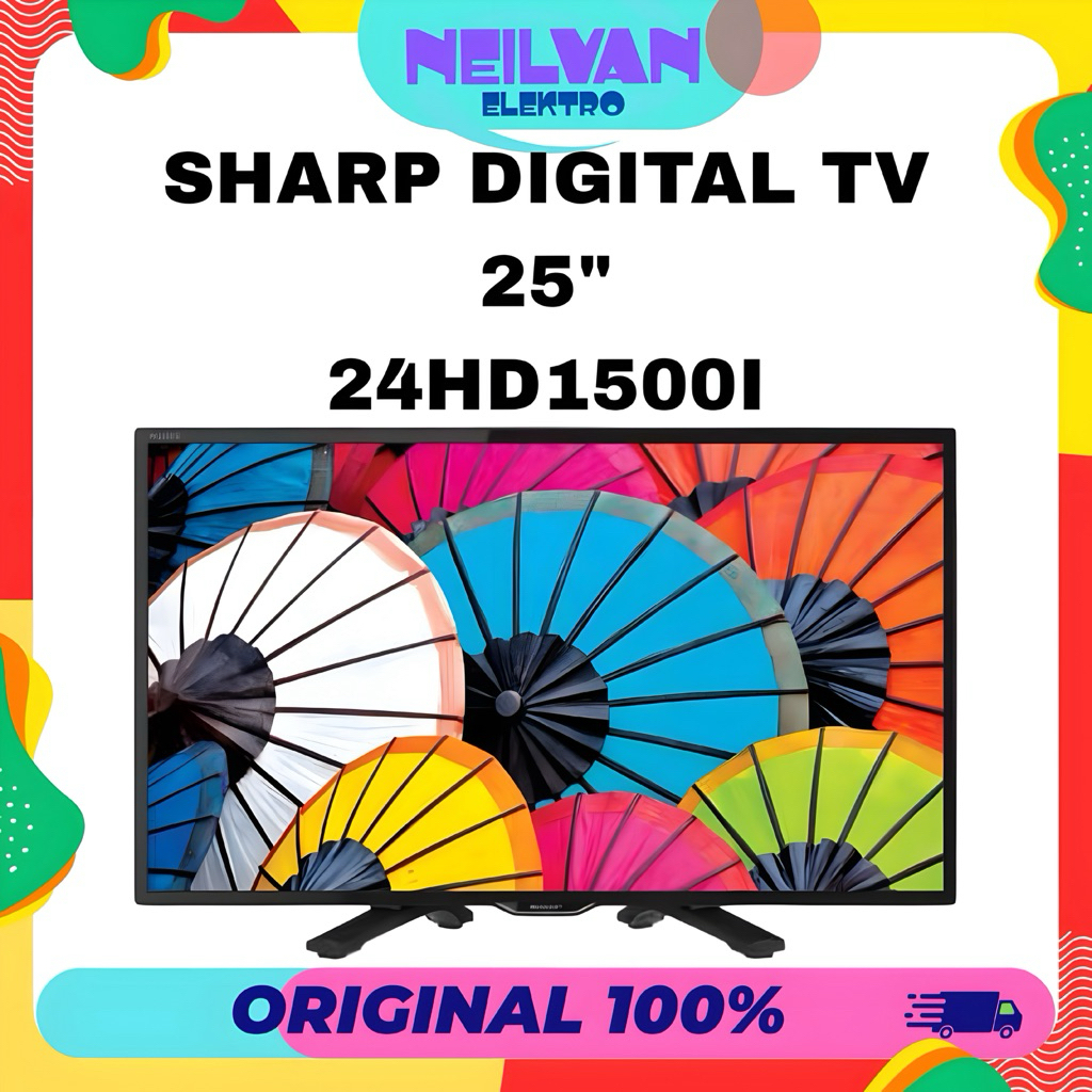 Tv led sharp digital 24 inch tv digital sharp 24" 24gd baru original garansi resmi