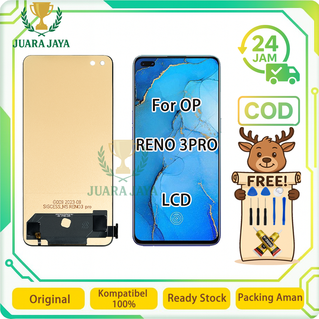 LCD FOR OPPO RENO 3PRO / RENO 4PRO UNIVERSAL FULLSET Touchscreen LCD HP OG TOUCHSCREEN