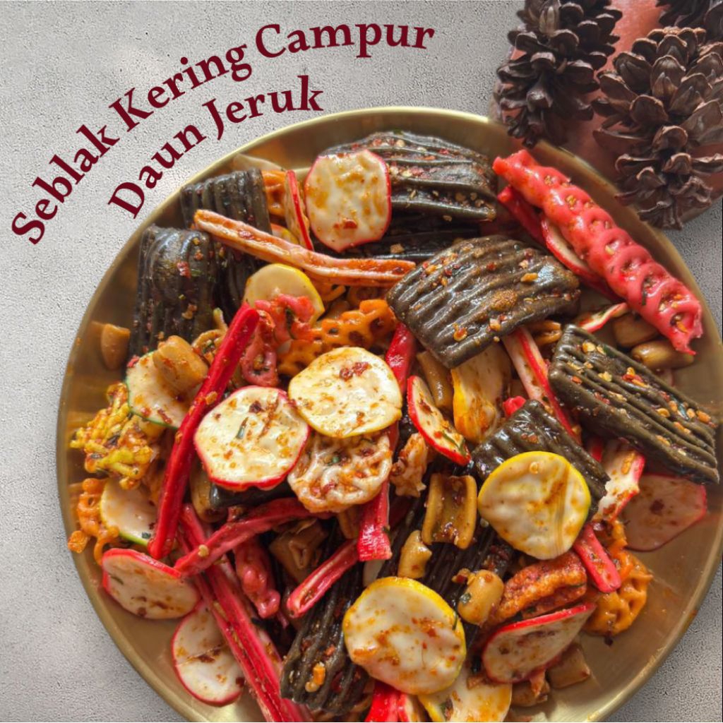 

HottKribo.id - (500gr) Seblak Kering Campur Daun Jeruk Pedas