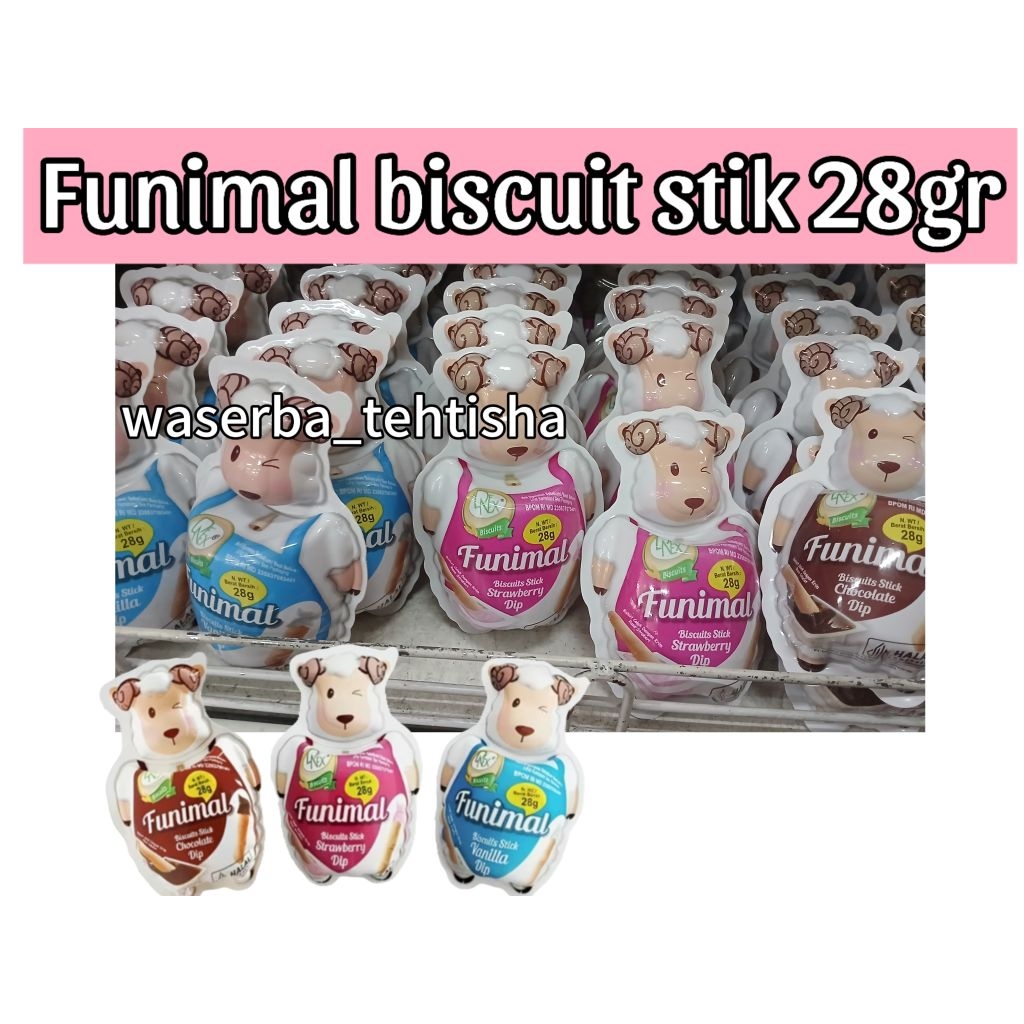 

Funimal Buscuit stik 28gr | Buskuit animal funimal varian rasa