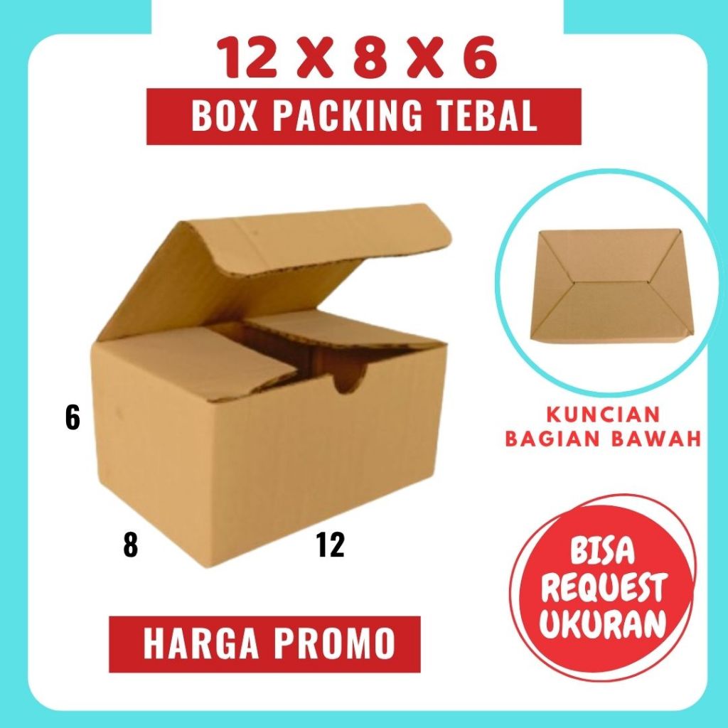 

Kardus 12x8x6 Box A0 Packing Karton Dus Kotak Kemasan kosmetik Jamu Obat Madu Diva Box