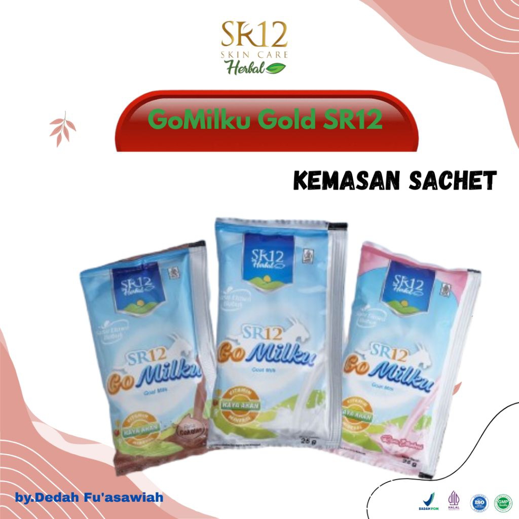 

GoMilku SR12 Kemasan Sachet Susu Kambing Etawa 25gr - Menyehatkan Lambung-Menyehatkan Jantung-Menurunkan Kolesterol - Menurunkan Gula Darah