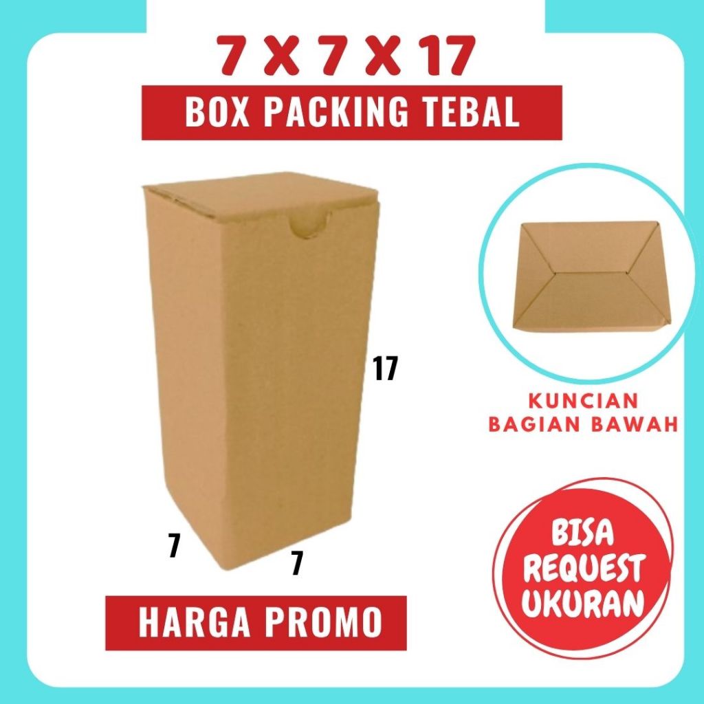 

Kardus 7x7x17 Packing Olshop Box A0 Dus Kotak Kemasan Box Souvenir Madu Parfum Diva Box