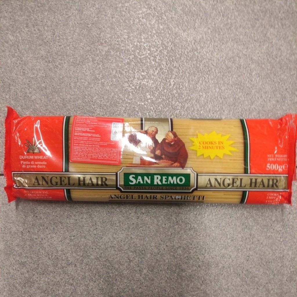 

SAN REMO PASTA ANGEL HAIR SPAGHETTI 500gr