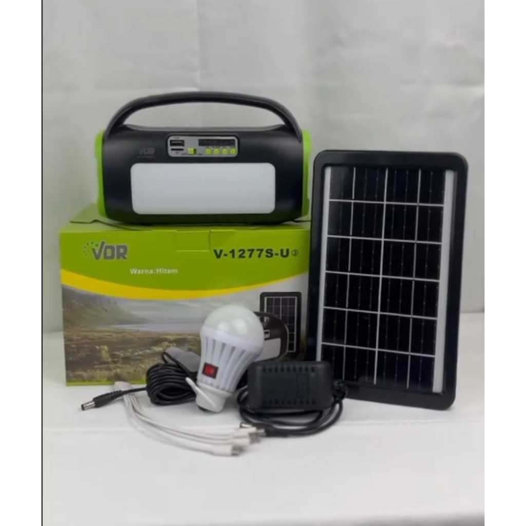 LAMPU SENTER / EMERGENCY LAMP TENAGA SURYA SOLAR VDR V-1277